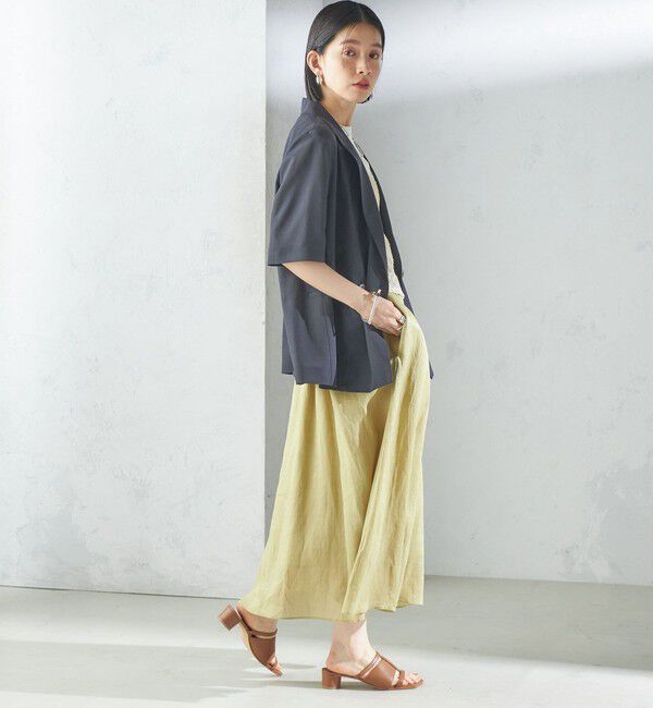 SHIPS for women「〈手洗い可能〉ラミー 4 ウエスト シャーリング スカート」|スカート|