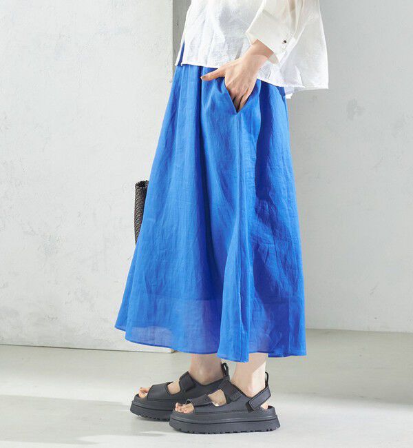 SHIPS for women「〈手洗い可能〉ラミー 4 ウエスト シャーリング スカート」|スカート|