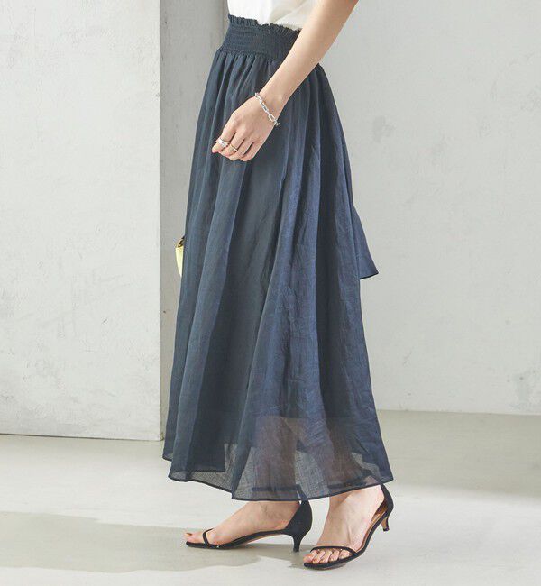 SHIPS for women「〈手洗い可能〉ラミー 4 ウエスト シャーリング スカート」|スカート|