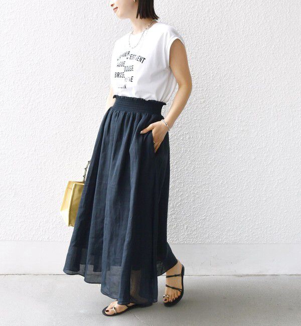 SHIPS for women「〈手洗い可能〉ラミー 4 ウエスト シャーリング スカート」|スカート|