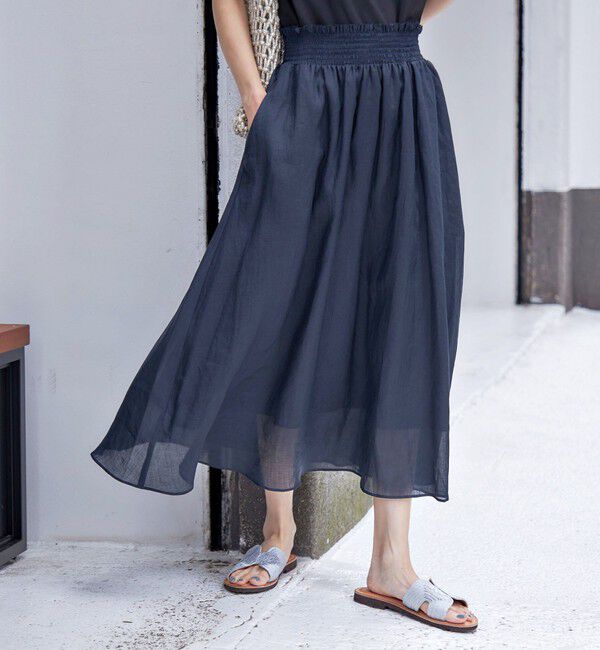SHIPS for women「〈手洗い可能〉ラミー 4 ウエスト シャーリング スカート」|スカート|