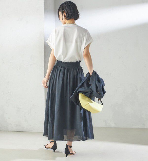 SHIPS for women「〈手洗い可能〉ラミー 4 ウエスト シャーリング スカート」|スカート|