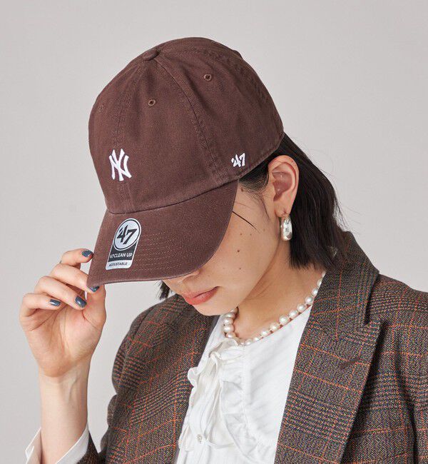 SHIPS for women「《一部追加予約》&prime;47:CLEAN UP YANKEES」|キャップ・キャスケット|ブラウン
