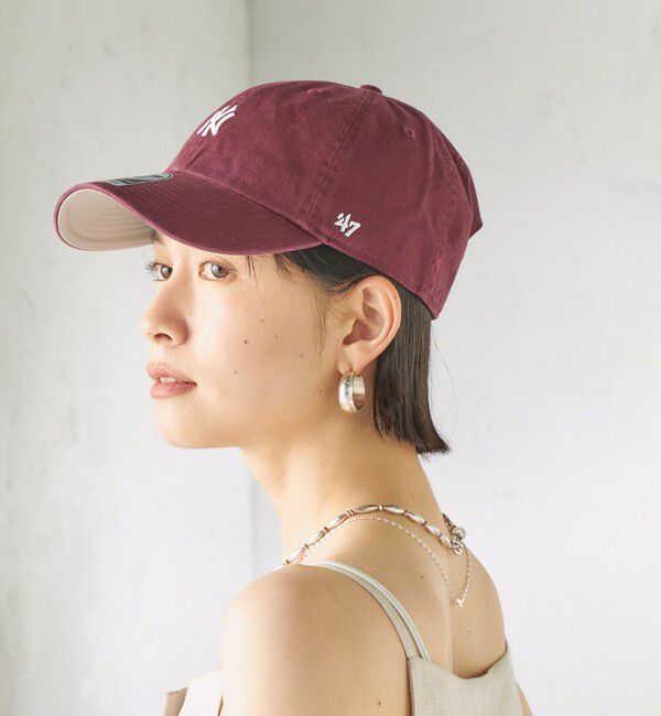SHIPS for women「《一部追加予約》&prime;47:CLEAN UP YANKEES」|キャップ・キャスケット|ワイン