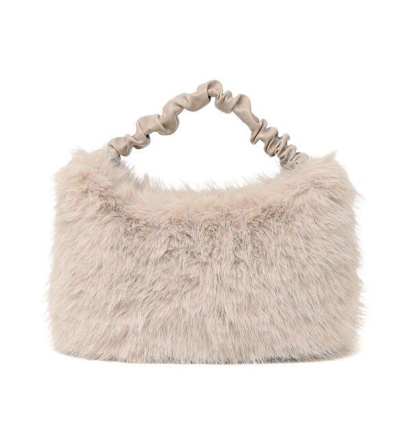 SHIPS any「SHIPS any: 2WAY フェイクファー ギャザー ショルダー バッグ」|ショルダー・メッセンジャー|