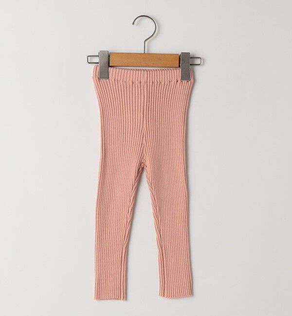 SHIPS KIDS「SHIPS KIDS:80～90cm /〈手洗い可能〉リブ レギンス パンツ」|レギンス・スパッツ|ピンク系