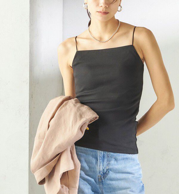 SHIPS for women「カップ付き フィット キャミソール」|キャミソール|ブラック