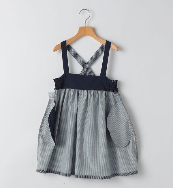 SHIPS KIDS「SHIPS KIDS:100～130cm/ライトデニム ジャンパースカート」|ジャンパースカート|