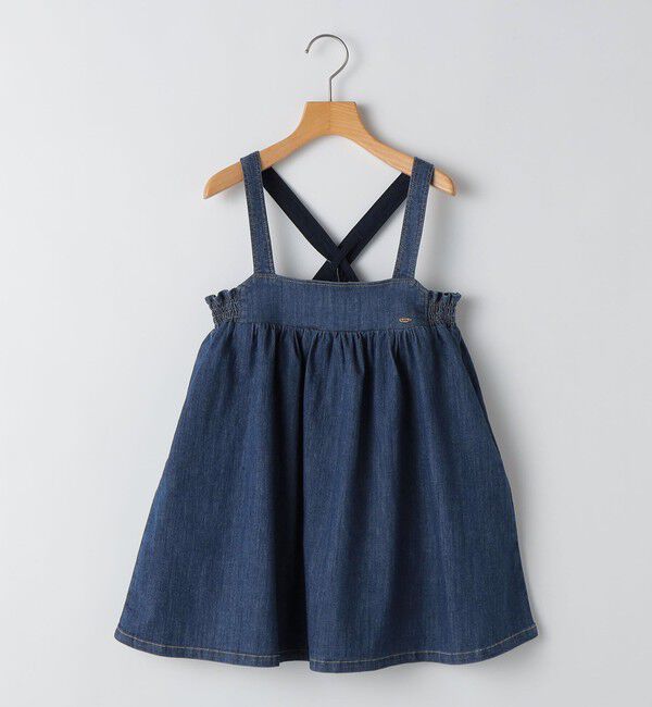 SHIPS KIDS「SHIPS KIDS:100～130cm/ライトデニム ジャンパースカート」|ジャンパースカート|