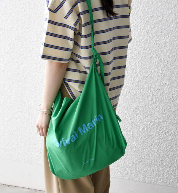 SHIPS any「SHIPS any:〈撥水加工/手洗い可能〉A4 ワンショルダー エコバッグ」|エコバッグ|グリーン