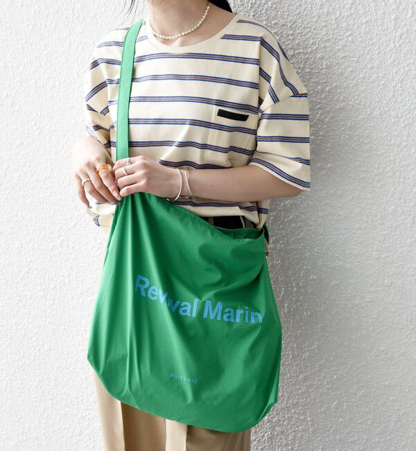 SHIPS any「SHIPS any:〈撥水加工/手洗い可能〉A4 ワンショルダー エコバッグ」|エコバッグ|