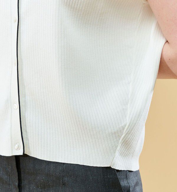 DES PRES「コットンアセテート クルーネックカーディガン」|カーディガン|