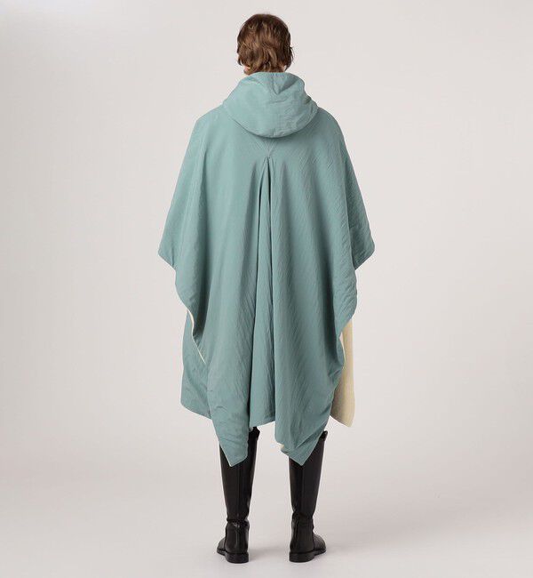 BACCA「レーヨンウール リバーシブルポンチョ」|ダッフルコート|