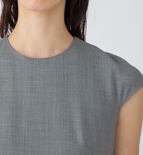 TOMORROWLAND collection「スーパーウールウィーヴ キャップスリーブワンピース」|ワンピース|