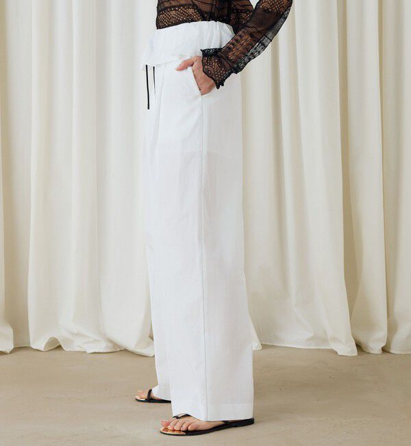 DES PRES「コットンタイプライターフレアパンツ」|チノ|