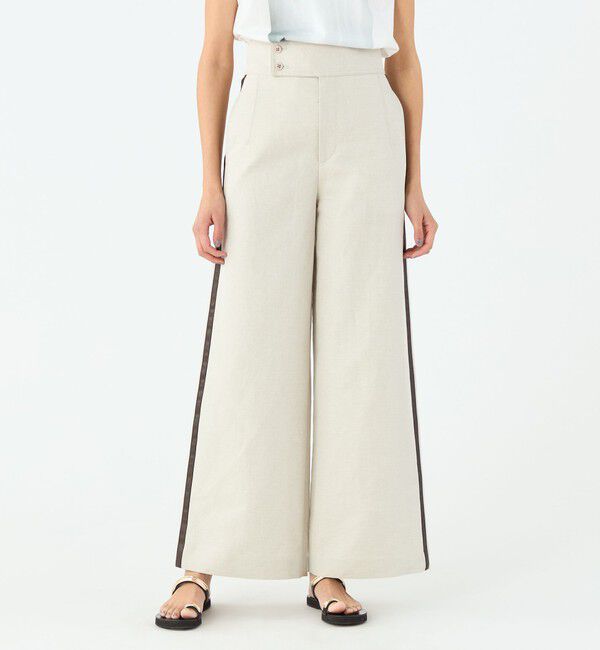 MACPHEE「タイニーヘリンボーン ハイウエストパンツ」|その他|