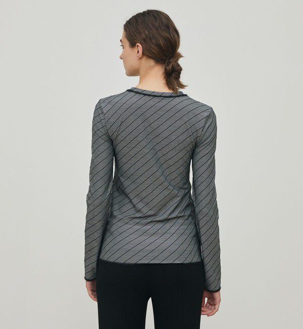 DES PRES「ダイアゴナルジャージー クルーネックプルオーバー」|Tシャツ・カットソー|