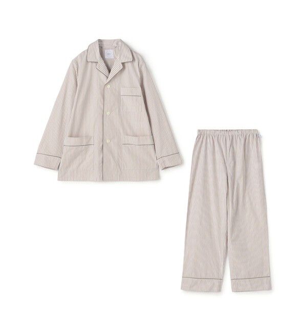 TOMORROWLAND HOME「GALERIE VIE&times;TOMORROWLAND HOME コットンブロードストライプ パジャマ（ウィメンズ）」|ルームウェア|