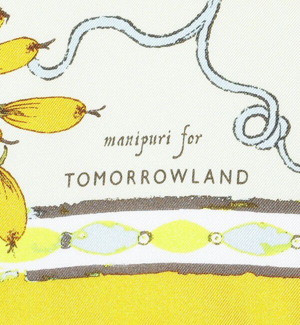 TOMORROWLAND GOODS「【別注】manipuri FRUITS シルクスカーフ」|バンダナ・スカーフ|