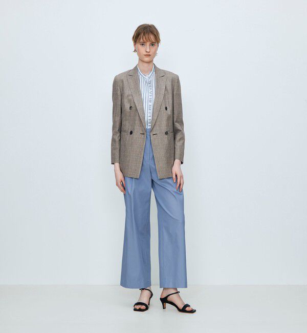 TOMORROWLAND collection「ブラウニーグレンチェック ダブルブレストジャケット」|テーラードジャケット|