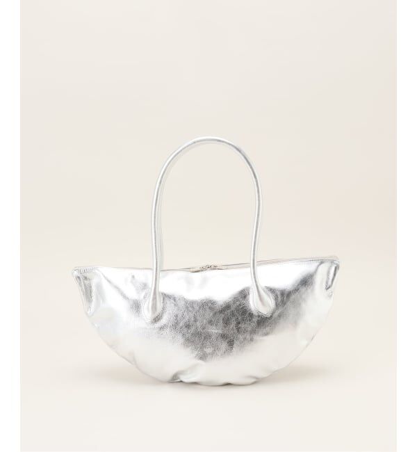  「【blancle/ ブランクレ】M.LETHER Deformation bag」|ボストンバッグ|シルバー