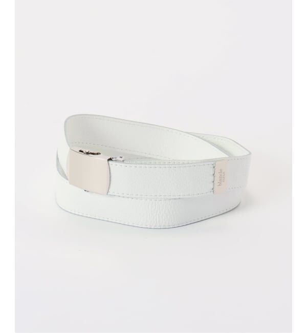  「【blancle/ ブランクレ】S.LETHER Gacha belt 別注」|ベルト|ホワイト