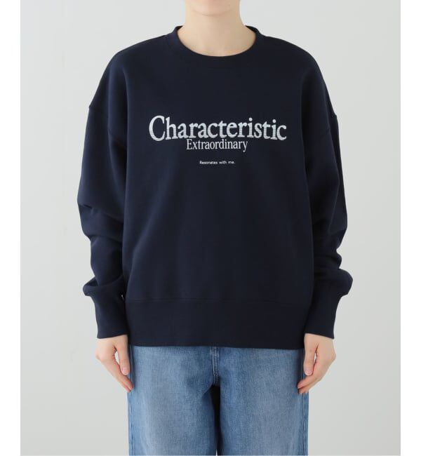 SLOBE IENA「Characteristic ロゴスウェット」|スウェット・ジャージ|ネイビー