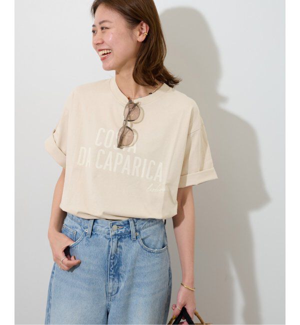 JOURNAL STANDARD relume「《追加》コットンミックスロゴTEE」|Tシャツ・カットソー|ベージュ A