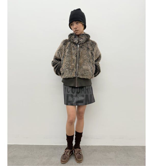 Oriens JOURNAL STANDARD「ストライプロゴミニスカート」|スカート|