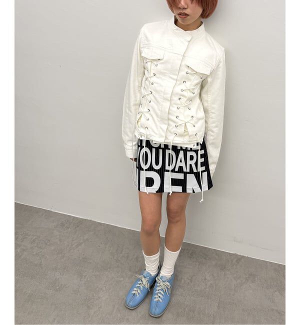 Oriens JOURNAL STANDARD「ストライプロゴミニスカート」|スカート|