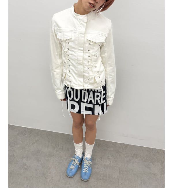 Oriens JOURNAL STANDARD「ストライプロゴミニスカート」|スカート|