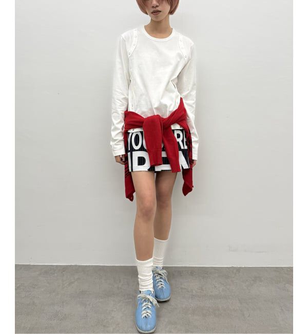 Oriens JOURNAL STANDARD「ストライプロゴミニスカート」|スカート|