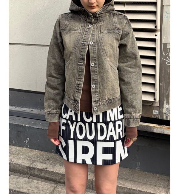 Oriens JOURNAL STANDARD「ストライプロゴミニスカート」|スカート|