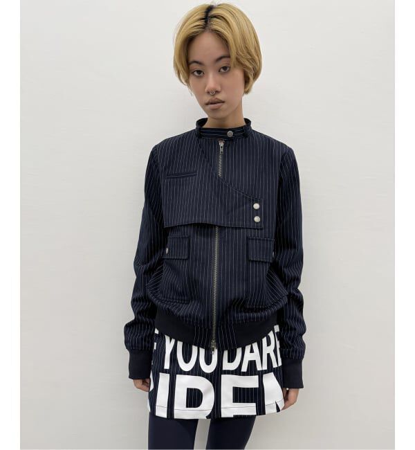 Oriens JOURNAL STANDARD「ストライプロゴミニスカート」|スカート|