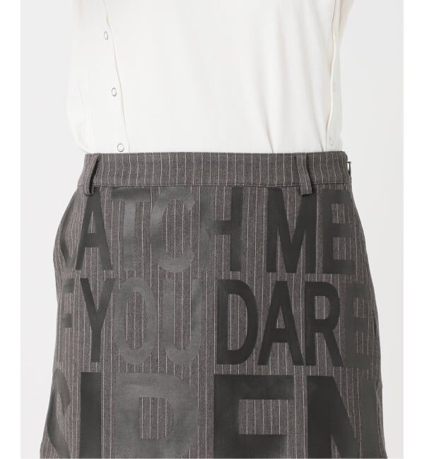 Oriens JOURNAL STANDARD「ストライプロゴミニスカート」|スカート|