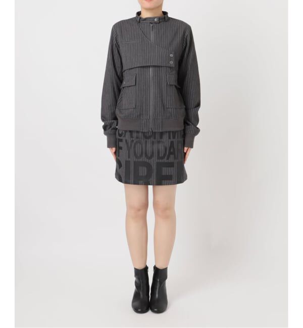 Oriens JOURNAL STANDARD「ストライプロゴミニスカート」|スカート|