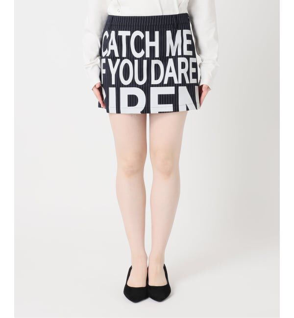 Oriens JOURNAL STANDARD「ストライプロゴミニスカート」|スカート|