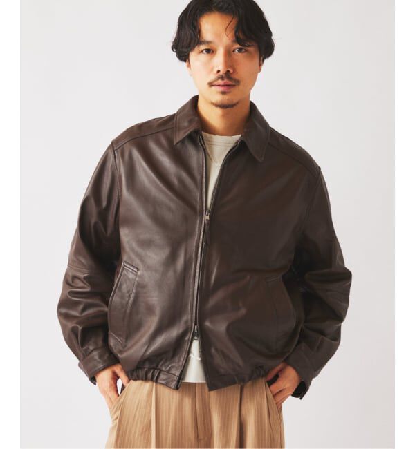 JOURNAL STANDARD relume「ラムレザー ジップジャケット」|ライダースジャケット|