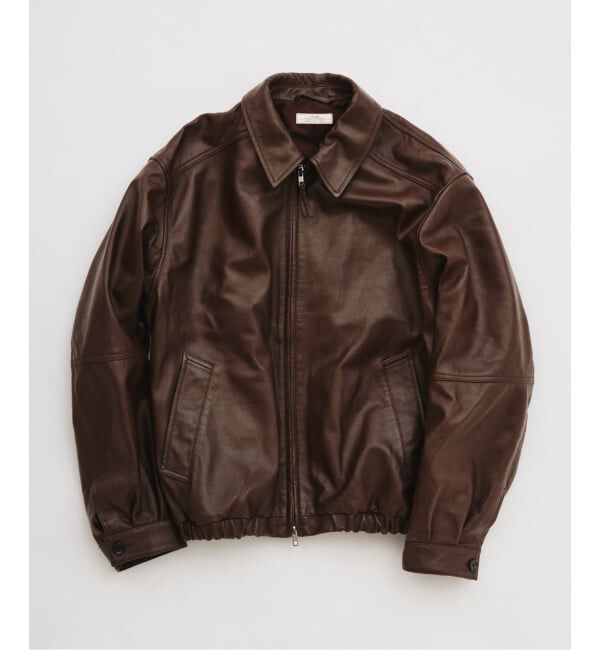 JOURNAL STANDARD relume「ラムレザー ジップジャケット」|ライダースジャケット|ブラウン