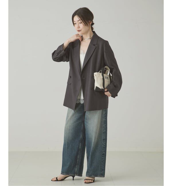 journal standard L'essage「《セットアップ可》アイアスダブルブレステッドジャケット」|テーラードジャケット|