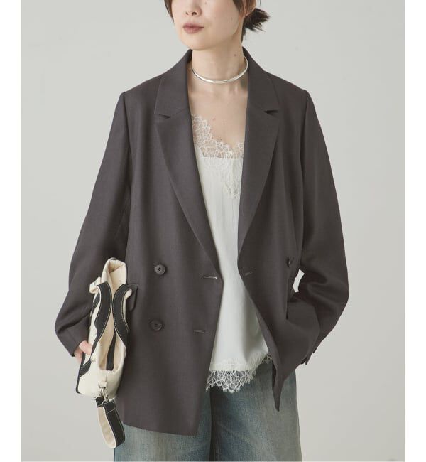 journal standard L'essage「《セットアップ可》アイアスダブルブレステッドジャケット」|テーラードジャケット|