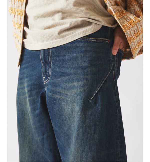 JOURNAL STANDARD relume「スモーキーデニム 11oz ワイド エンジニアド パンツ」|デニム|