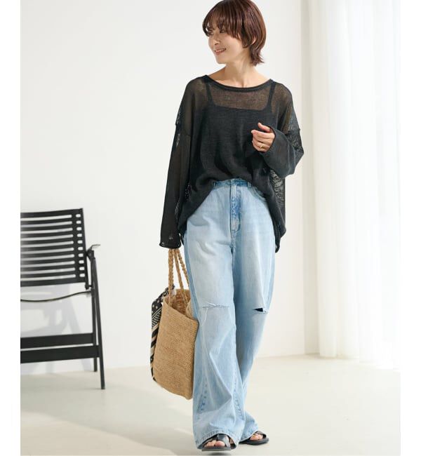 JOURNAL STANDARD relume「《追加 / 新色》PEリネンルーズプルオーバー」|ニット・セーター|