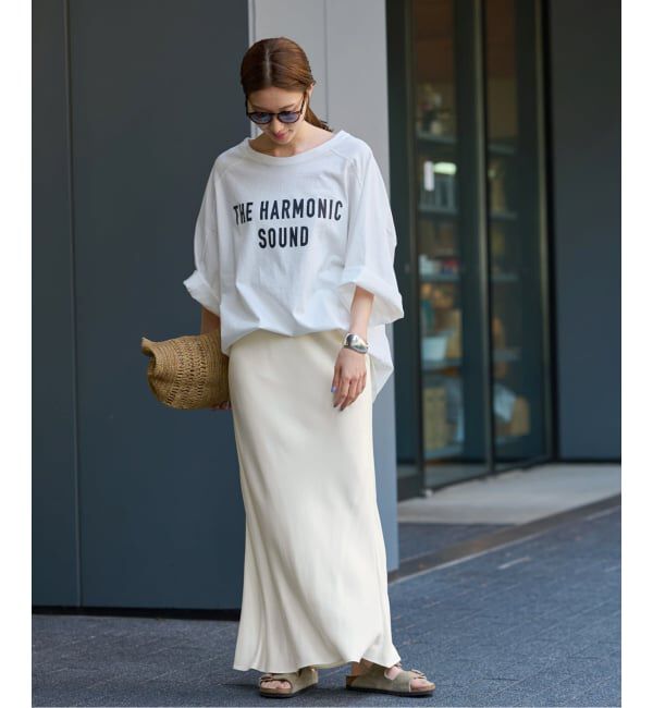 FRAMeWORK「≪追加≫シルキーキュプラバイアススカート」|スカート|