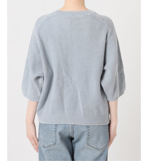 FRAMeWORK「ピグメントダイハーフスリーブニット」|ニット・セーター|