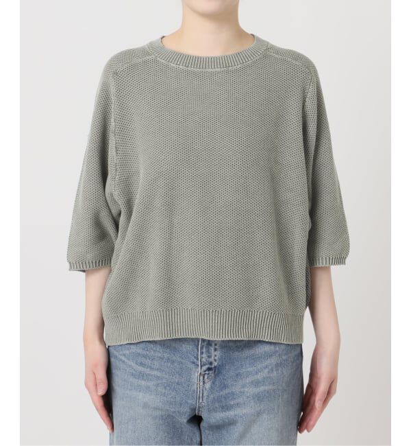 FRAMeWORK「ピグメントダイハーフスリーブニット」|ニット・セーター|