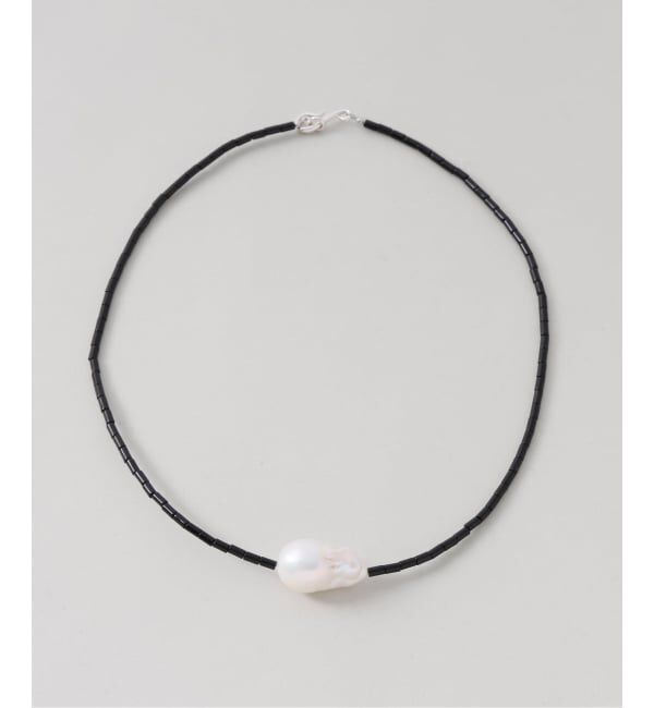 FRAMeWORK「PREEK/プリーク Baroque pearl stone line choker ネックレス」|ネックレス|