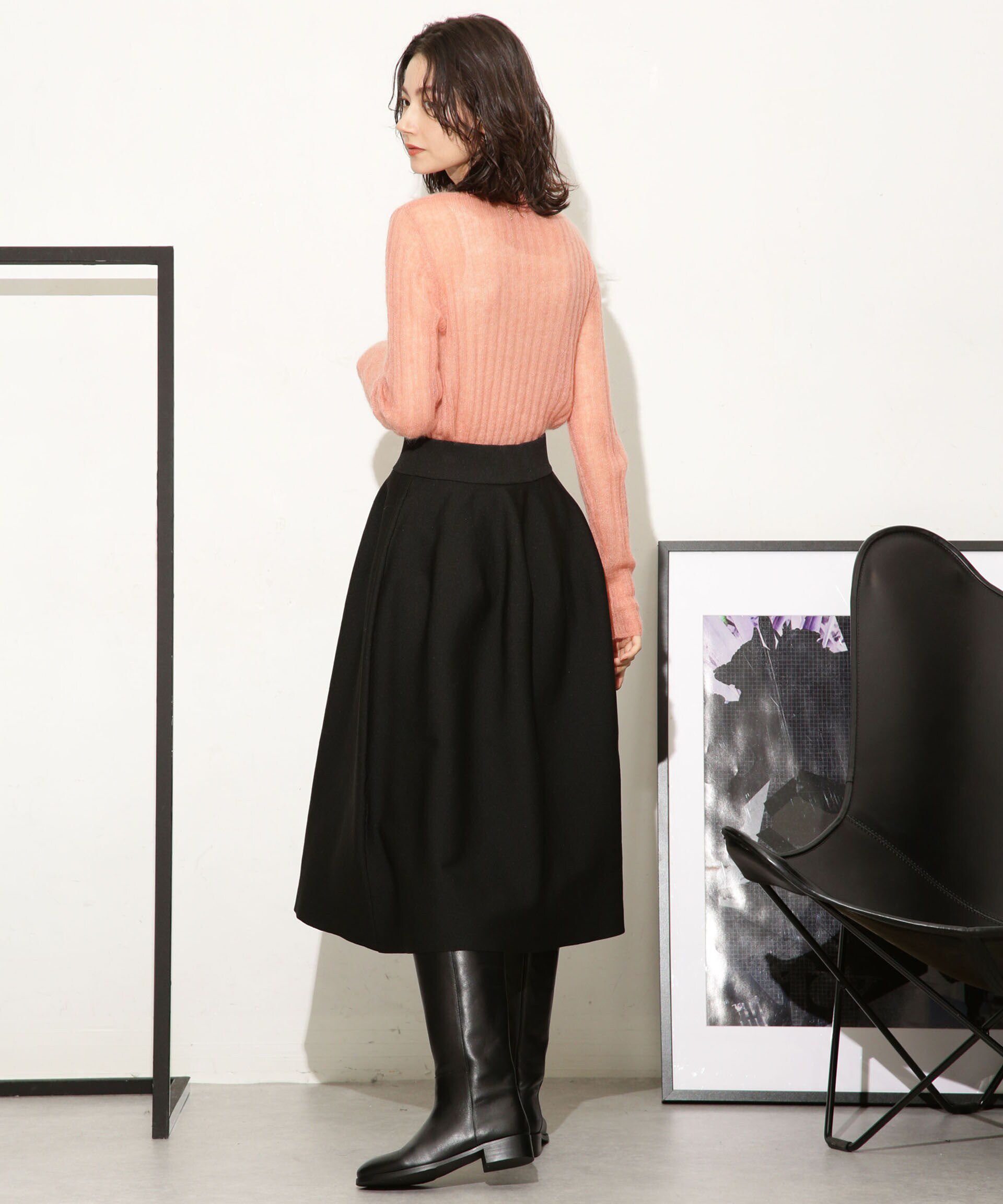 nano･universe「シアーモヘヤリブニットプルオーバー」|ニット・セーター|