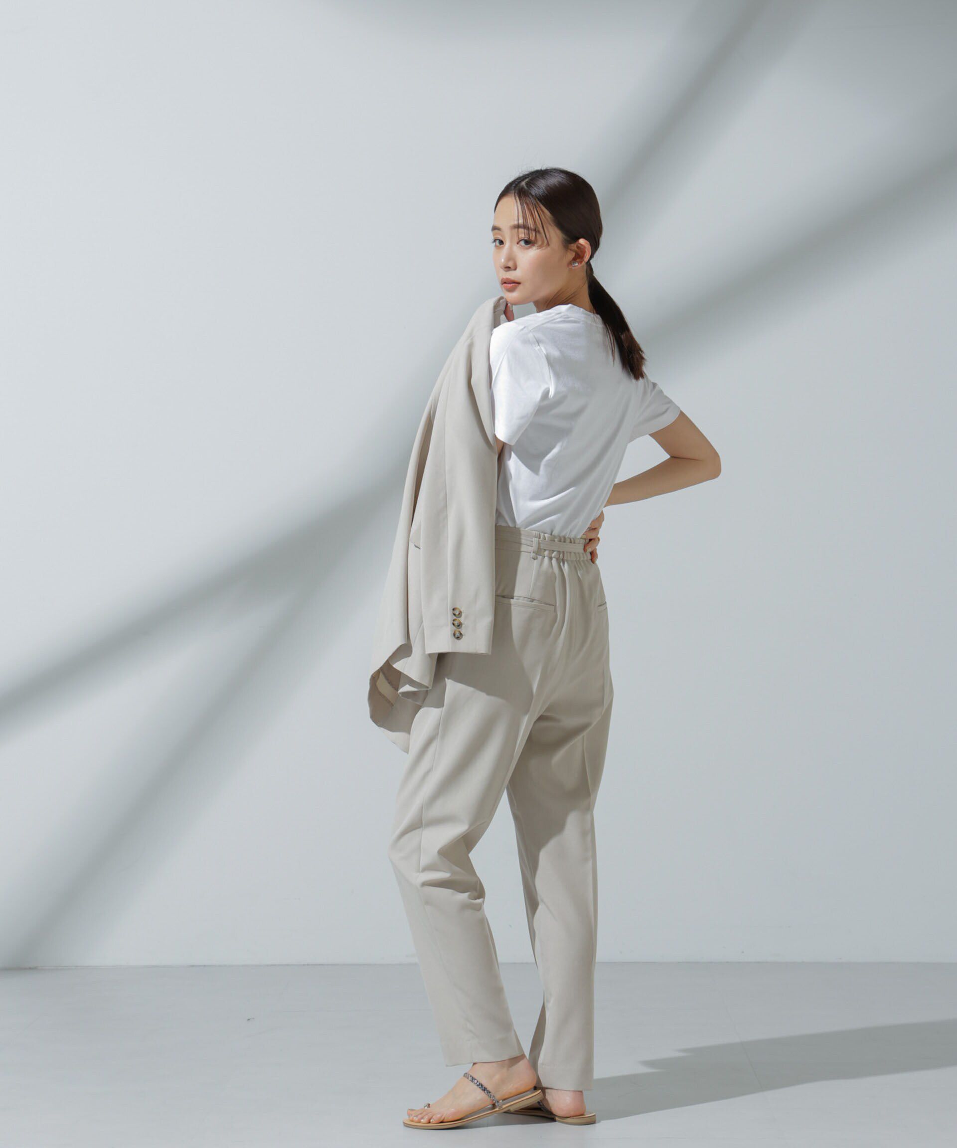 nano･universe「Anti Soaked(R) 汗染み防止 VネックTシャツ」|Tシャツ・カットソー|