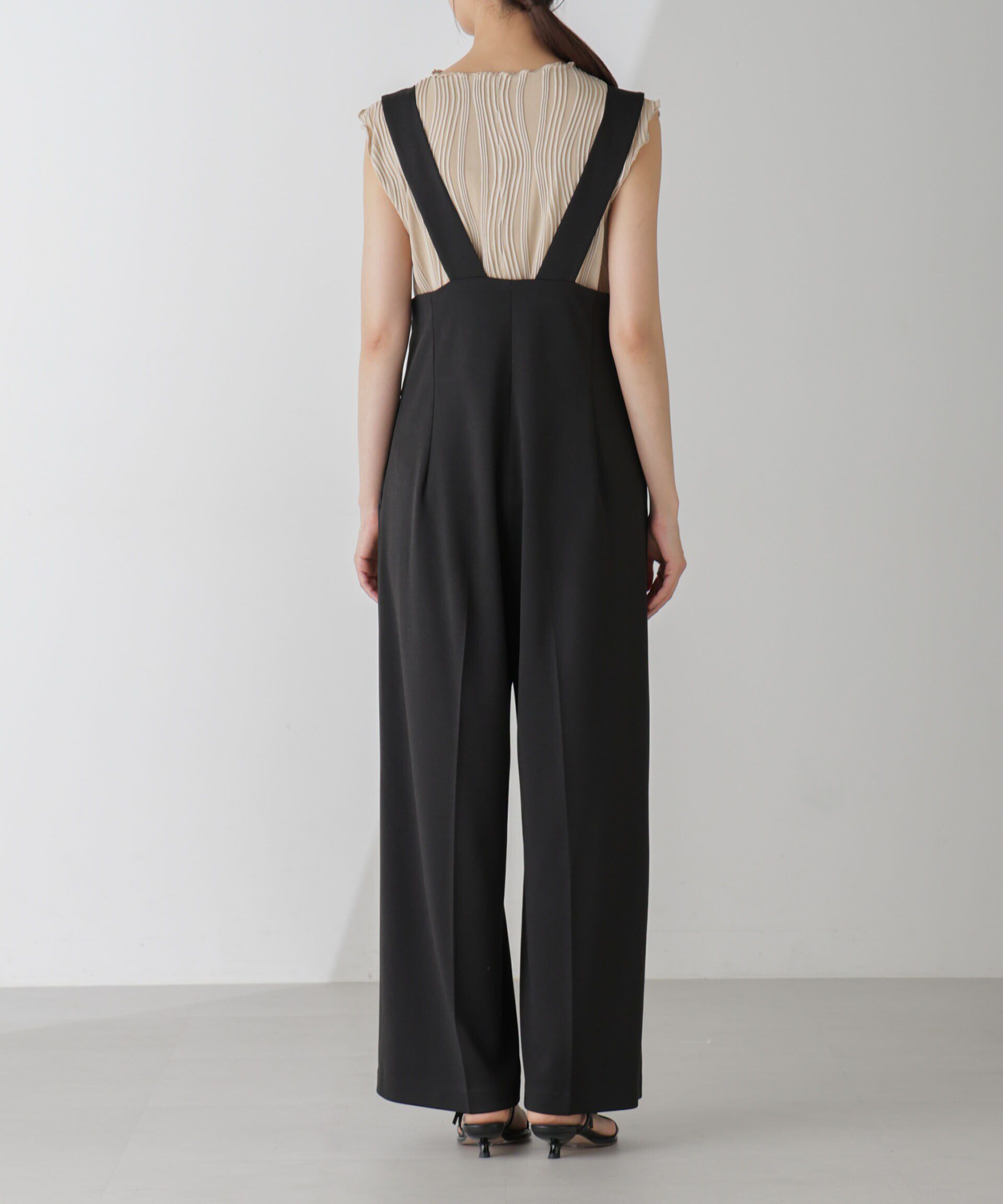 nano･universe「サス付きハイウエストパンツ」|ワンピース|